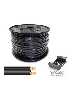 Cable paralelo 48v 2 x 0,75 mm² negro 500 m. (bobina mediana)