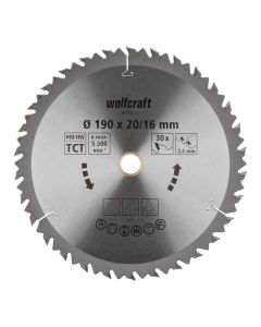 Disco de sierra circular ct, 30 dientes ø190mm 6735000 wolfcraft