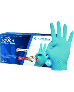 GUANTE TOUCH T-XL DES.NITRILO AZUL C100