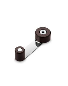 Tope retenedor giratorio metalico marron (blister) inofix