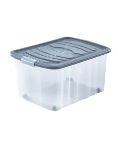 Caja de almacenaje con tapa doble cierre roller-box 45l