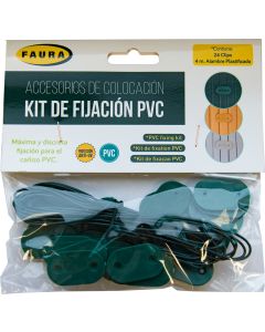 KIT FIJACION PVC ANTRACITA (26CLIPS)