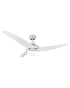 Ventilador de techo modelo egeo. color blanco. potencia: 60w aspas: ø122cm con mando a distancia edm