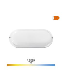 Aplique oval led 18w 1820lm 4.000k 10,2x4,5x23cm edm