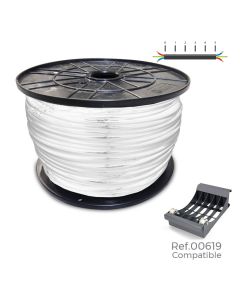 Carrete cable manguera acrilica 1kv blanca 3x1,5mm 200m (bobina grande ø400x200mm)