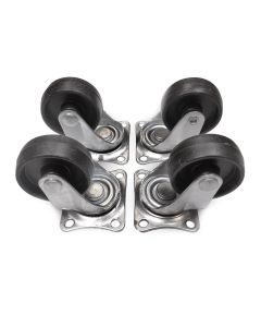 Set 4 ruedas 40mm negras 45x40mm