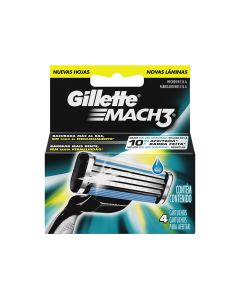 Gillette rec mach3 pack 4 cuchillas de recambio