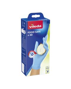 Guantes food safe 40 unid. s/m 171013 vileda