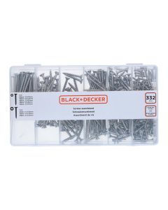 Surtido de tornillos para madera cabeza ph black+decker