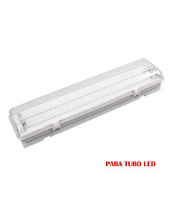 Pantalla fluorescente estanca para tubo de led 2x9w (eq. 18w) 220v 65cm ip65 edm