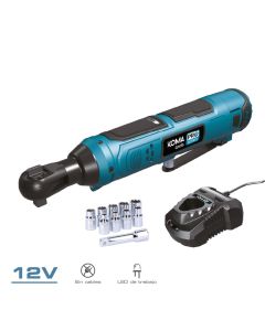 Kit maletín carraca eléctrica 12 v con accesorios, bateria y cargador
