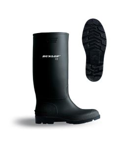 Bota de agua pvc talla 35 caña alta negra dunlop