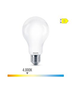 Bombilla standard led e27 13w 2000lm 4000k luz dia ø7x12,1cm. philips