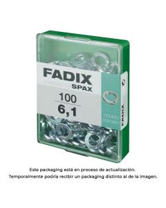 Caja m 100 unid. arandela presion 6,1mm fadix