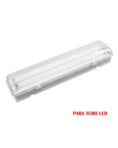 Pantalla fluorescente estanca para tubo de led 2x18w (eq. 36w) 220v 126cm ip65 edm