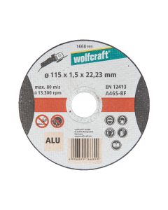 Disco corte para aluminio ø115x1,5x22,23mm. 1668999 wolfcraft