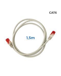 Cable utp cat.6 latiguillo rj45 cobre lszh gris 1,5m