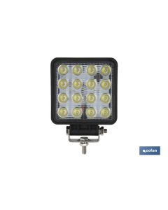 FARO TRABAJO 16 LED 3360Lm 6000K 48W, IP67 (10-30V) COFAN