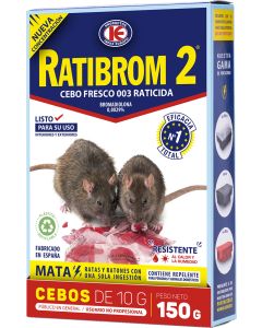 RATICIDA CEBO FRESCO RATIBROM 20X500GR