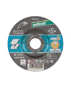 Disco corte para metal ø115x2,5x22,23mm. 1620099 wolfcraft