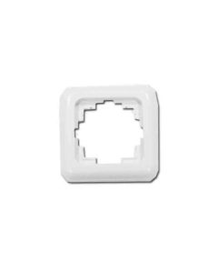 Marco 1 elemento empotrar "serie term" blanco 80x80mm (bolsa blister)