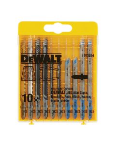 Set de 10 hojas de sierra de calar para madera y metal dt2294-qz dewalt