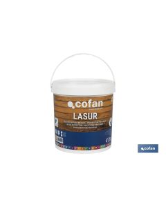 LASUR PROTECTOR AL AGUA PARA MADERA MATE INCOLORO 4 L COFAN