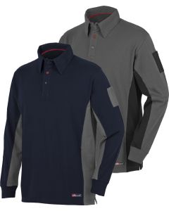 POLO STRETCH M/LARGA GRIS/NGR.8173 T-S