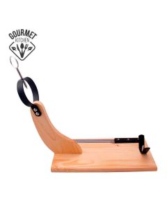 Jamonero premium madera de pino con cuchillo incluido gourmet kitchen