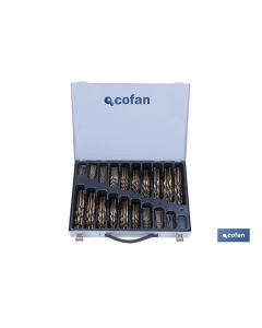 MALETIN SURTIDO BROCAS COBALTO 1-10 - 125 Unds. COFAN