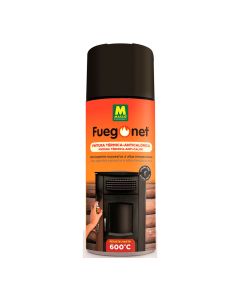 Pintura anticalórica negra 400ml. fuegonet massó