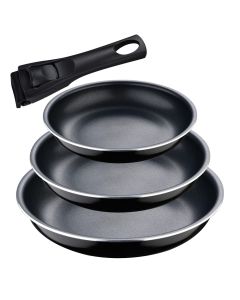 Set 3 sartenes (ø18+ø20+ø24cm) click & cook