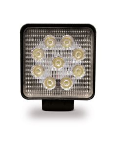 Faro de trabajo cuadrado 9 leds 27w 10-80v 2150lm 60º goodyear