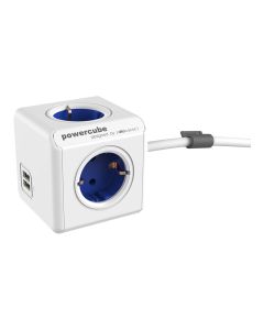 Extended + usb, 4 tomas corriente + 2 usb.