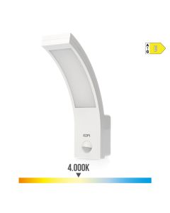Aplique led con sensor de movimiento 10 w 1654 lm 4000 k ip54 6,6 x 18,8 x 25 cm