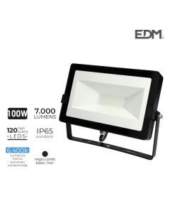 *ult.unidades* foco proyector led 100w 7000lm 6400k luz fria 34,8x21,8x4,34cm edm