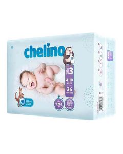 Pañal chelino t3 4-10 kg 36 uds