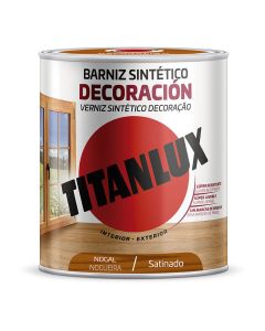 Barniz sintético decoración satinado nogal 250ml titanlux m11100314