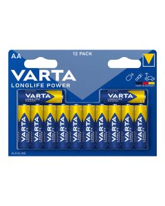 Pila varta alkalina longlife power aa - lr06 (blister 12 unid.) ø14,5x50,5mm