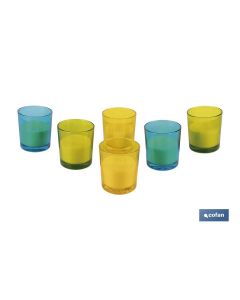 VELA AROMÁTICA DE CITRONELA VASO DECORADO  200 G COFAN