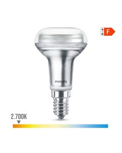 Bombilla reflectora led cla 36d 1,4w r39, 105im e14 2700k. philips