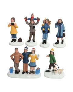 Blister 6 figuras de navidad de poliresina