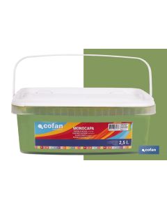 PINTURA PLÁSTICA MONOCAPA Verde Pistacho (2,5 LT COFAN