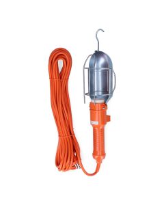 Lampara portatil con interruptor y gancho metalico. e-27 (5m de cable)