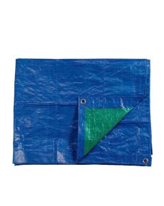 Toldo 8x12m de doble cara azul/verde densidad 90g/m² edm