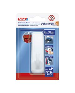 Gancho autoadhesivo powerstrips xl, blanco rectangular