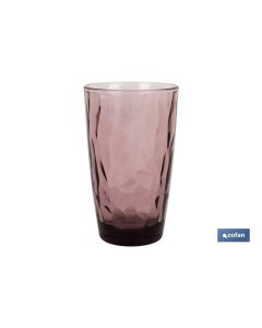 PACK 6 VASOS ALTO VIDRIO 47 CL COLOR PURPURA MODELO JADE COFAN