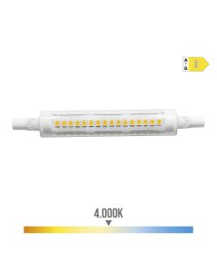 Bombilla lineal led 118mm r7s 9w 1250lm 4000k luz dia ø1,6x11,8cm edm