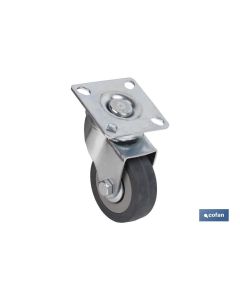 RUEDA GOMAGRIS PLACA Ø40X18MM COFAN
