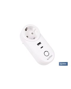 ENCHUFE INTELIGENTE CON PUERTO USB Y TIPO C COFAN